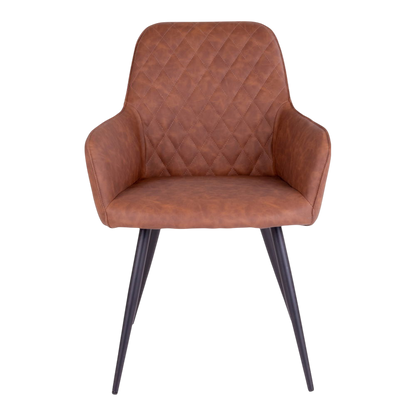 Chaise vintage de salle à manger Harbo (ensemble de 2) marron