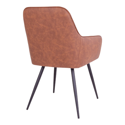 Chaise vintage de salle à manger Harbo (ensemble de 2) marron