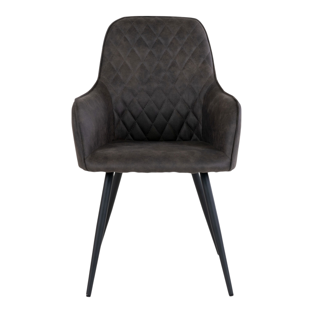 Chaise de salle à manger Harbo (ensemble de 2) gris foncé