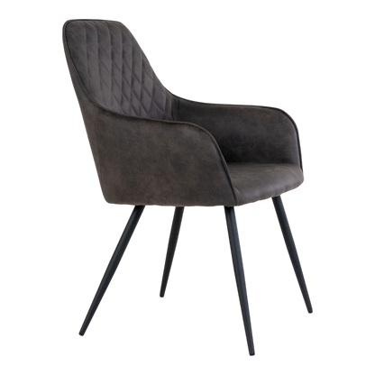 Chaise de salle à manger Harbo (ensemble de 2) gris foncé