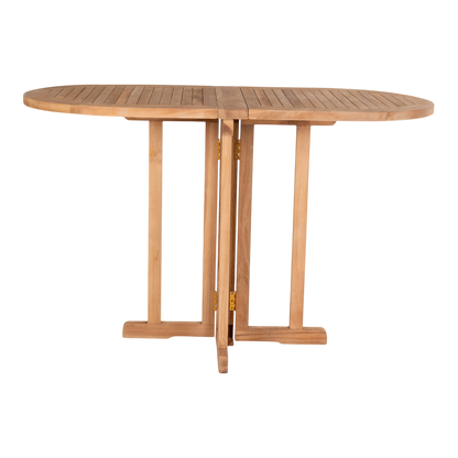 Table d'extérieur pliable Huelva naturel 120x60x75 cm