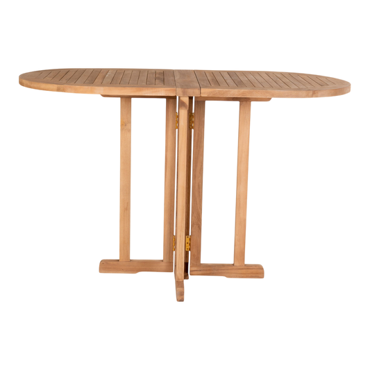 Table d'extérieur pliable Huelva naturel 120x60x75 cm