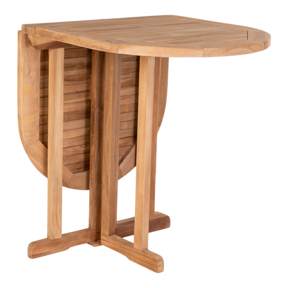 Table d'extérieur pliable Huelva naturel 120x60x75 cm