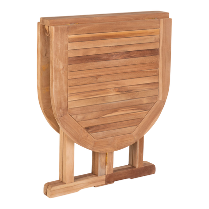 Table d'extérieur pliable Huelva naturel 120x60x75 cm