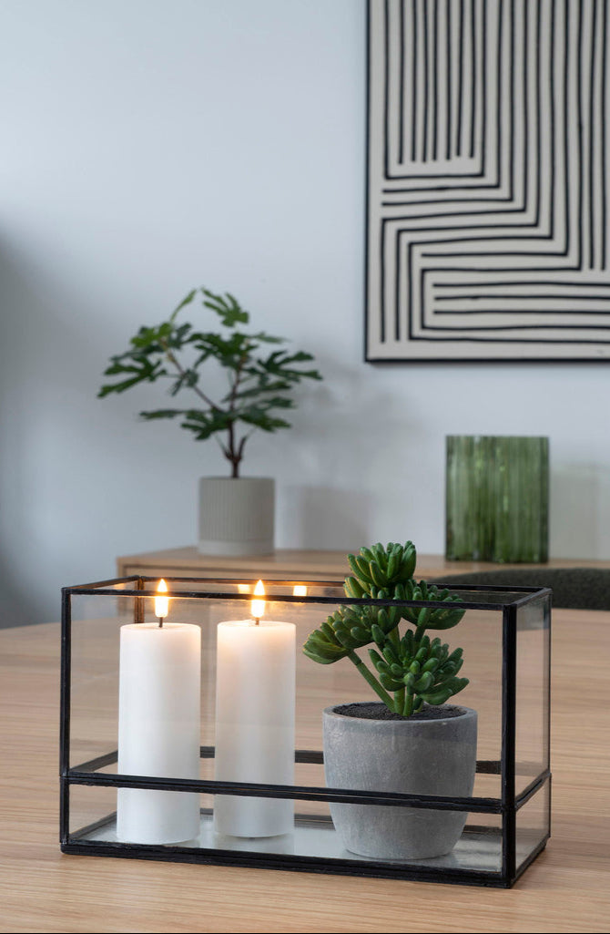 Porte bougies noir Hurricane