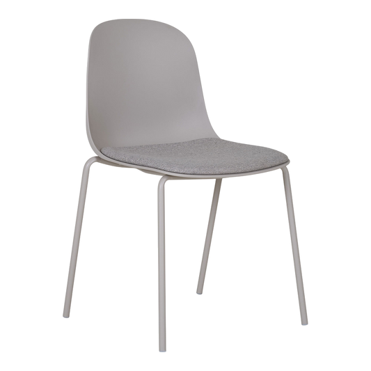 Chaise de salle à manger Madalena (ensemble de 2) Gris clair