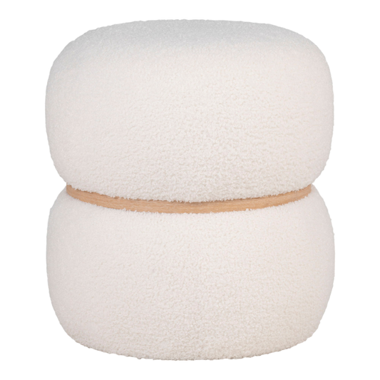 Pouf blanc Milford