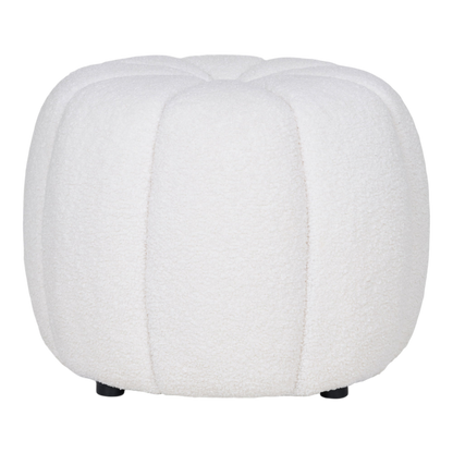 Pouf blanc Paisley