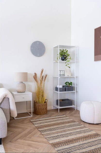 Pouf blanc Paisley
