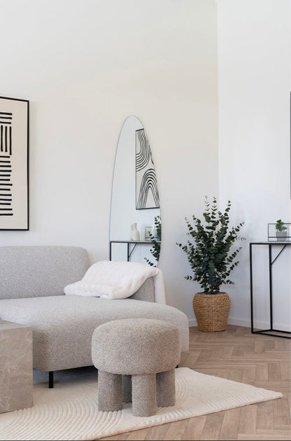 Pouf gris clair Perth