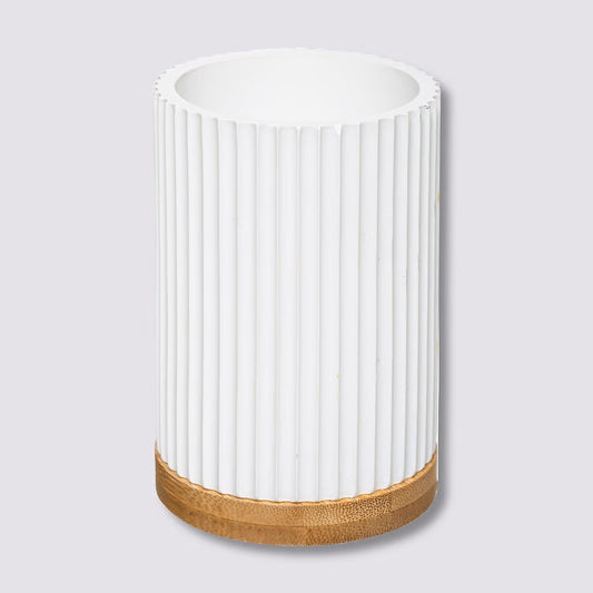 Pot à brosses à dents, Blanc