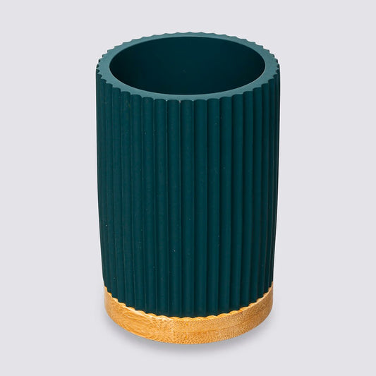 Pot à brosses à dents, Bleu pétrole