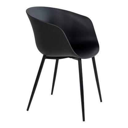 Chaise de jardin Roda (ensemble de 2) Noir