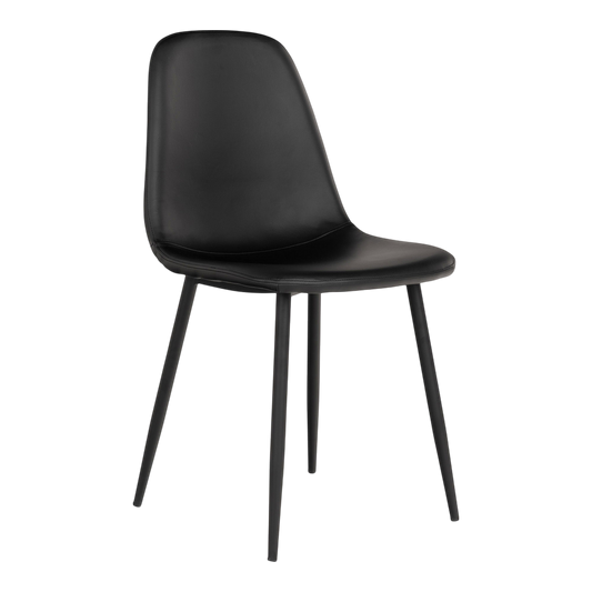 Chaise de salle à manger Stockholm (ensemble de 2) Noir