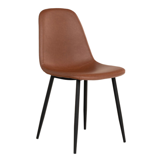 Chaise vintage de salle à manger Stockholm (ensemble de 2) marron clair