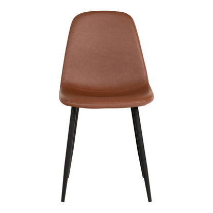 Chaise vintage de salle à manger Stockholm (ensemble de 2) marron clair