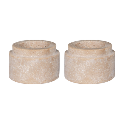 Set de porte bougies naturel