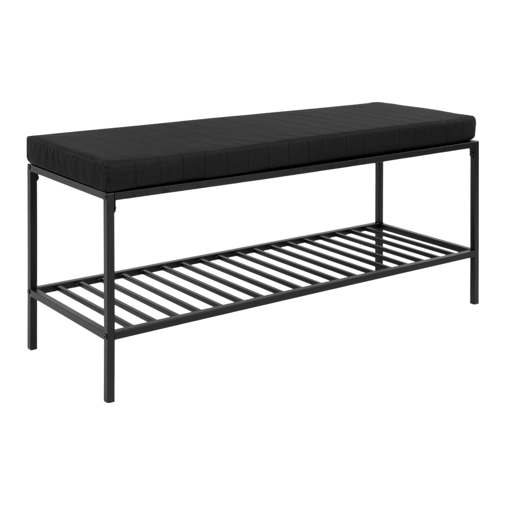 Banc noir avec assise Vita