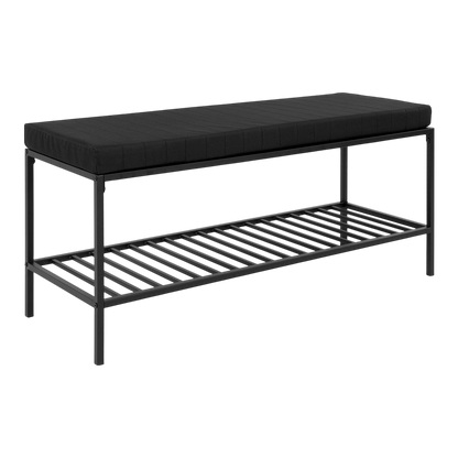 Banc noir avec assise Vita