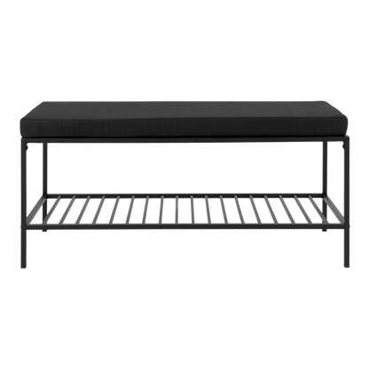 Banc noir avec assise Vita
