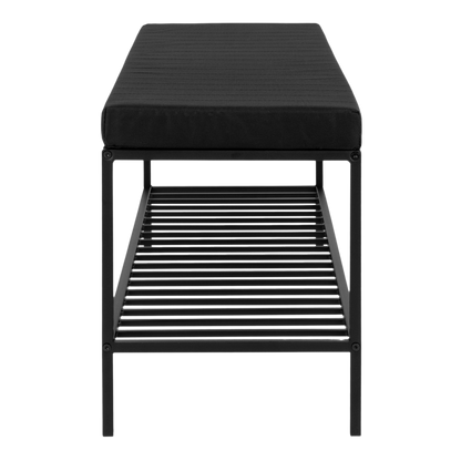 Banc noir avec assise Vita