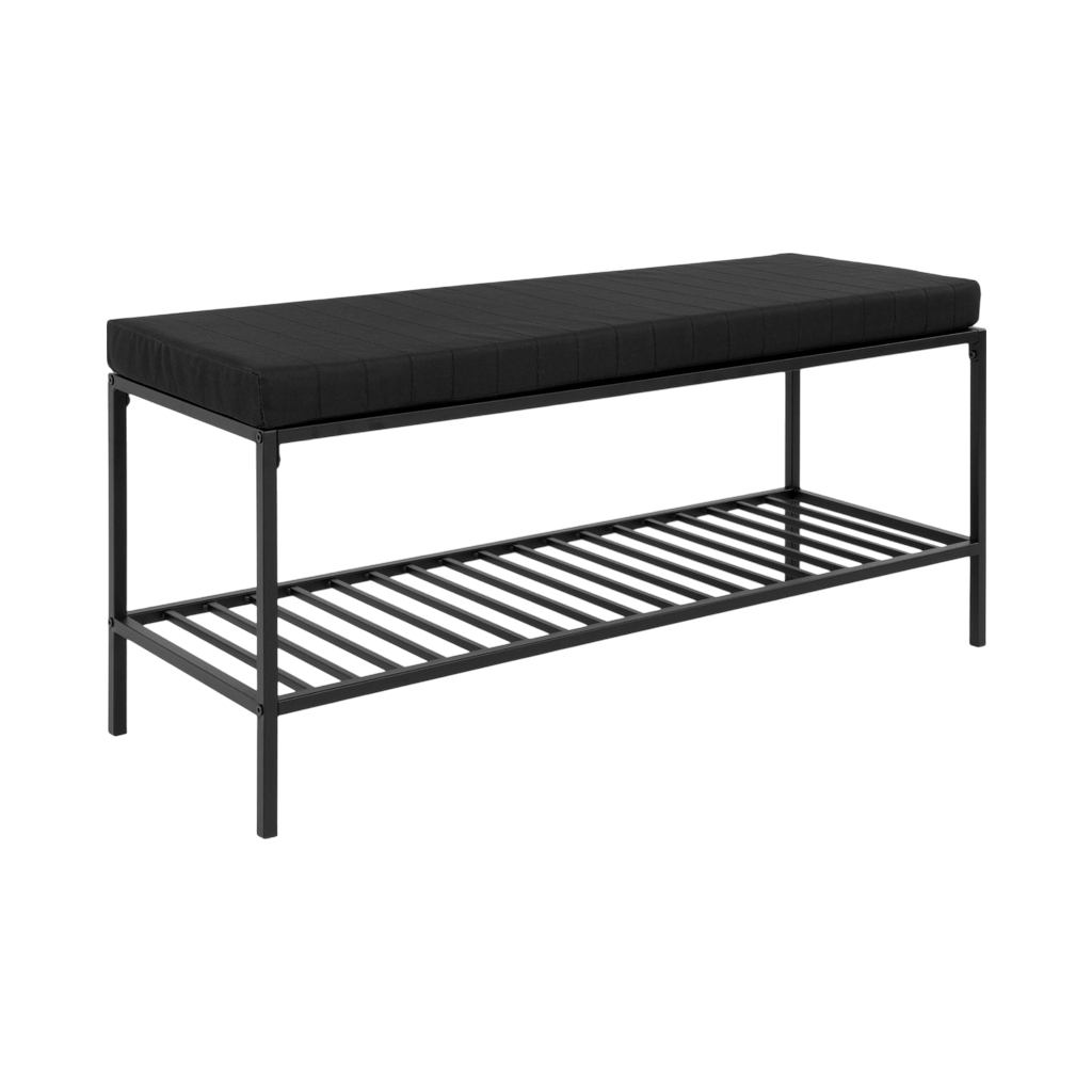 Banc noir avec assise Vita