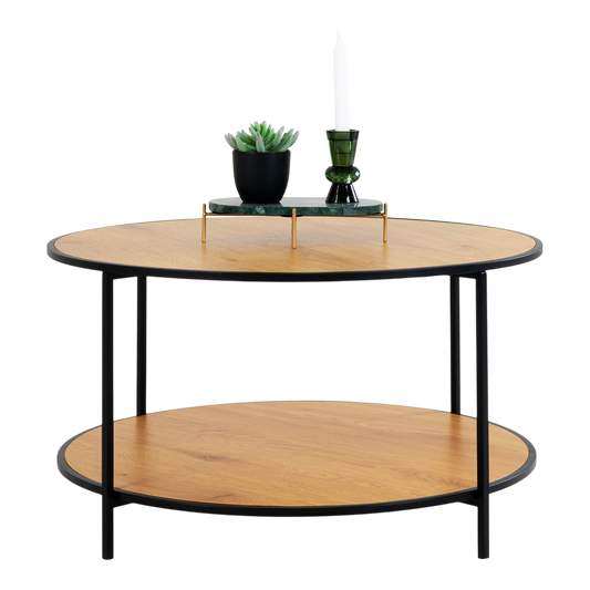 Table de salon Naturelle et noire Vita