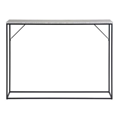 Table console noir et naturelle Vita