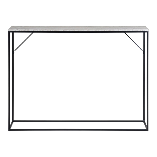 Table console noir et naturelle Vita