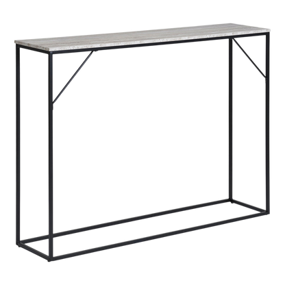 Table console noir et naturelle Vita