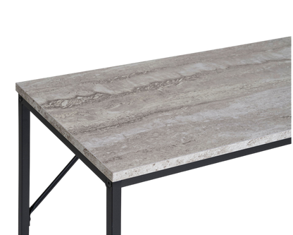 Table console noir et naturelle Vita