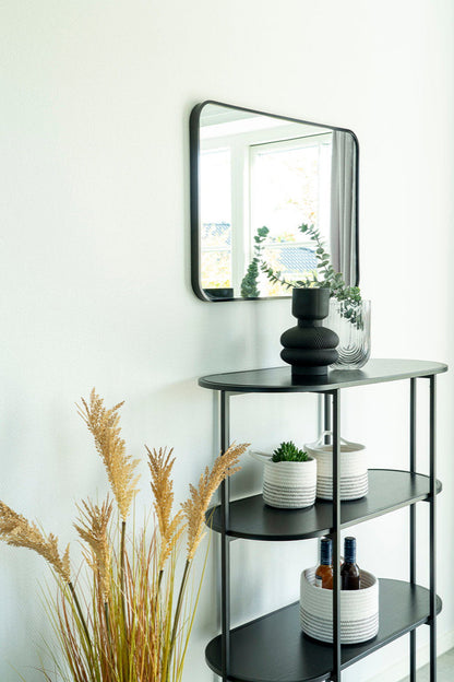 Etagère ovale noir 4 planches Vita