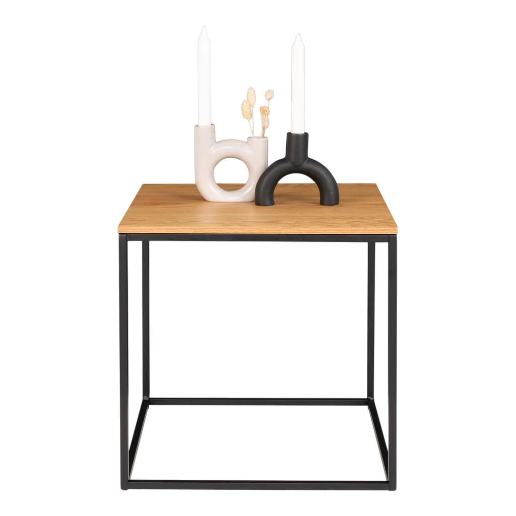 Table basse naturelle et noire Vita